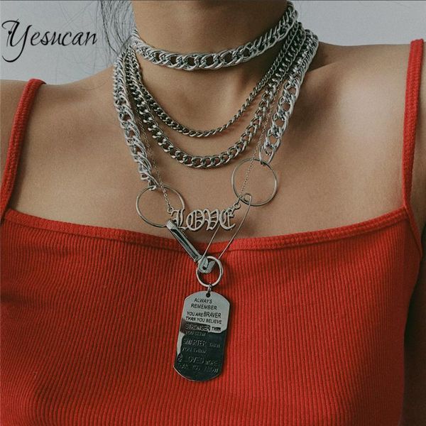 punk locomotive engraved letters pendant necklace for women ins cold style pin geometric tag thick chain necklace choker jewelry, Silver
punk locomotive engraved letters pendant necklace for women ins cold style pin geometric tag thick chain necklace choker jewelry, Silver