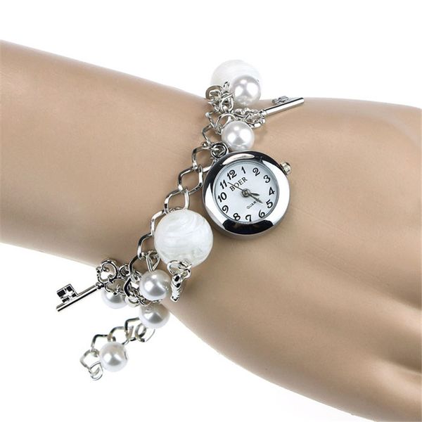 vintage vogue women watches rhinestone pearl heart bracelet watch ladies quartz wristwatch clock gift kol saati #w, Slivery;brown
vintage vogue women watches rhinestone pearl heart bracelet watch ladies quartz wristwatch clock gift kol saati #w, Slivery;brown