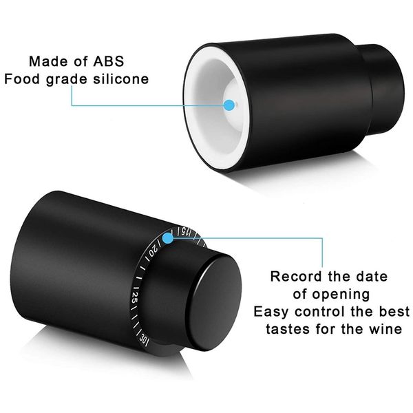 4 pieces wine vacuum pump sers with time scale bottle ser reusable plastic sealer preserver for keeping other dinnerware
4 pieces wine vacuum pump sers with time scale bottle ser reusable plastic sealer preserver for keeping other dinnerware