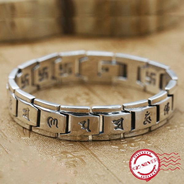 other bracelets s925 sterling silver men's bracelet personality classic fashion accessories domineering six words mantra modeling 2021, Golden;silver
other bracelets s925 sterling silver men's bracelet personality classic fashion accessories domineering six words mantra modeling 2021, Golden;silver