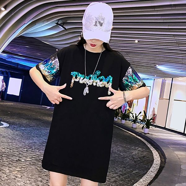 t-shirt women's short sleeve midi loose girlfriends 2019 t-shirt women's short sequ sleeve ins midi loose sequins girlfriends 2019, White
t-shirt women's short sleeve midi loose girlfriends 2019 t-shirt women's short sequ sleeve ins midi loose sequins girlfriends 2019, White