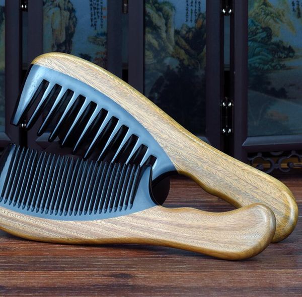 natural water horns stitching green sandalwood combs anti-static combs wide teeth & slender teeth choose one g0312, Silver
natural water horns stitching green sandalwood combs anti-static combs wide teeth & slender teeth choose one g0312, Silver