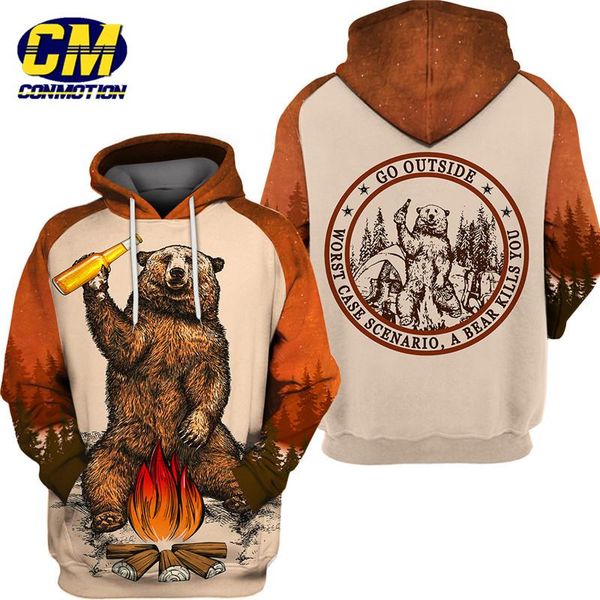 men's 3d hooded sweatshirt fashion pullover camping pullover i hate people, Black
men's 3d hooded sweatshirt fashion pullover camping pullover i hate people, Black