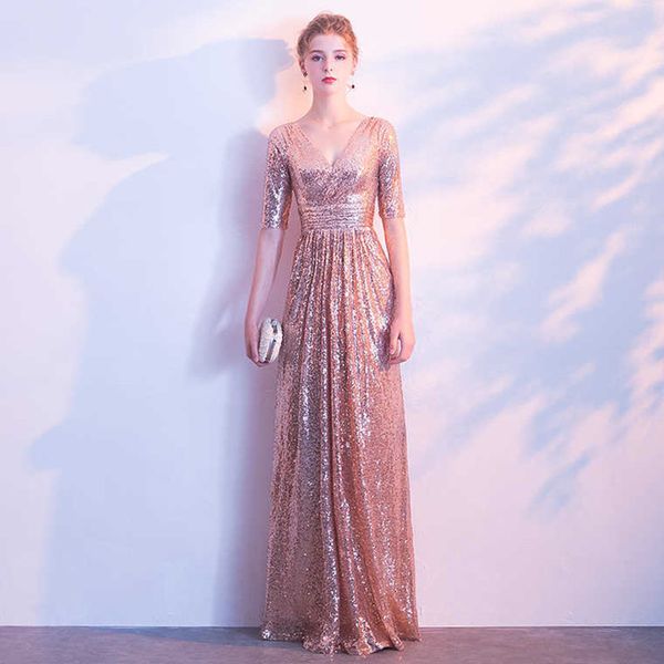 rose gold black gold sequins v neck bridesmaid dresses with half sleeves bling floor length party dresses formal gowns vestidos, White;pink
rose gold black gold sequins v neck bridesmaid dresses with half sleeves bling floor length party dresses formal gowns vestidos, White;pink