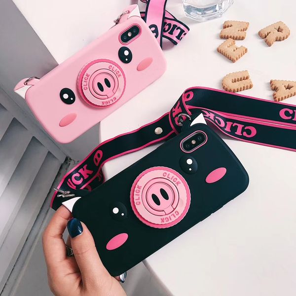 for iphone x xr xs max cute cartoon pink pig camera phone case for iphone 6 6s 7 8 plus soft silicone anti-knock phone shel with lanyardl
for iphone x xr xs max cute cartoon pink pig camera phone case for iphone 6 6s 7 8 plus soft silicone anti-knock phone shel with lanyardl
