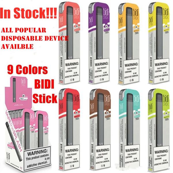 Новые Bidi Стик Одноразовые устройства Портативные Pod Starter Kit 1,4 мл Vape Pen Картридж 280mAh Аккумулятор Более 300 пуфы
Новые Bidi Стик Одноразовые устройства Портативные Pod Starter Kit 1,4 мл Vape Pen Картридж 280mAh Аккумулятор Более 300 пуфы
