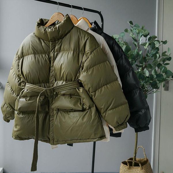 korean cotton-padded clothes button winter puffer jacket women thicker warm parkas casual stand collor bubble coat, Black
korean cotton-padded clothes button winter puffer jacket women thicker warm parkas casual stand collor bubble coat, Black