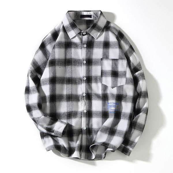 men's casual shirts mens shirt spring men long-sleeved plaid style for asian size -2xl, White;black
men's casual shirts mens shirt spring men long-sleeved plaid style for asian size -2xl, White;black