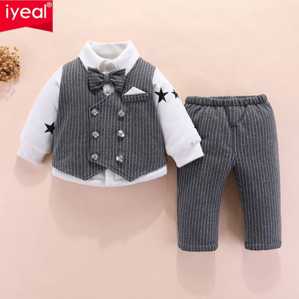 iyeal gentleman newborn baby boys clothes sets christening formal party outfits 3pcs long sleeve winter outerwear suits, White
iyeal gentleman newborn baby boys clothes sets christening formal party outfits 3pcs long sleeve winter outerwear suits, White
