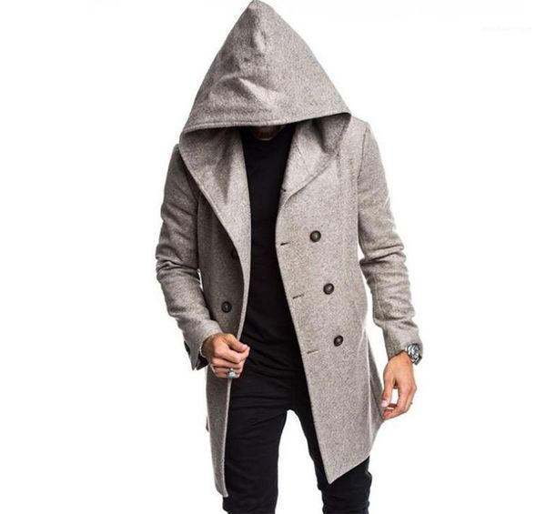winter warm gentlemen coats mens designer wool long coats fashion hooded collar outerwears with pockets thick, Black
winter warm gentlemen coats mens designer wool long coats fashion hooded collar outerwears with pockets thick, Black
