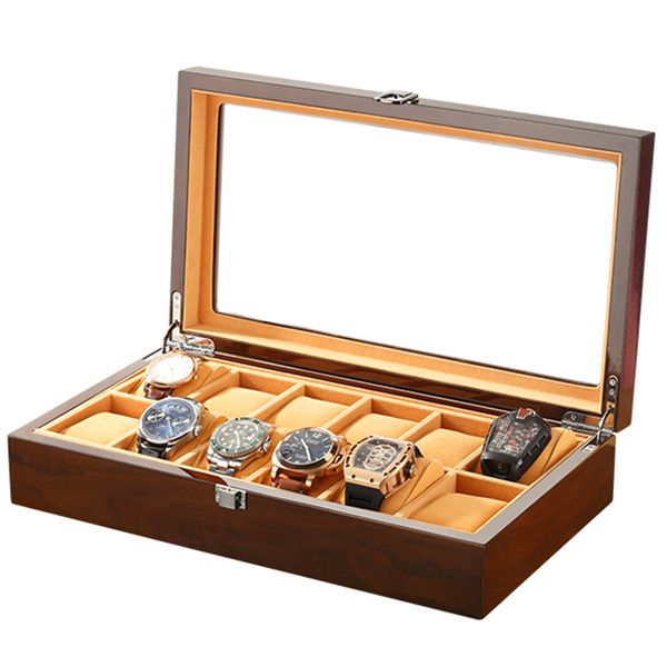 elegant black watch packing box wood watch box piano lacquer displaying 12-position storage clock jewelry holder exquisite, Black;blue
elegant black watch packing box wood watch box piano lacquer displaying 12-position storage clock jewelry holder exquisite, Black;blue