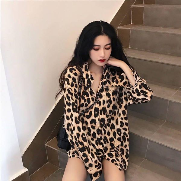 2020 western style shirt women's spring and autumn women's korean version loose leopard print shirt retro versatile long-sleeved s, White
2020 western style shirt women's spring and autumn women's korean version loose leopard print shirt retro versatile long-sleeved s, White