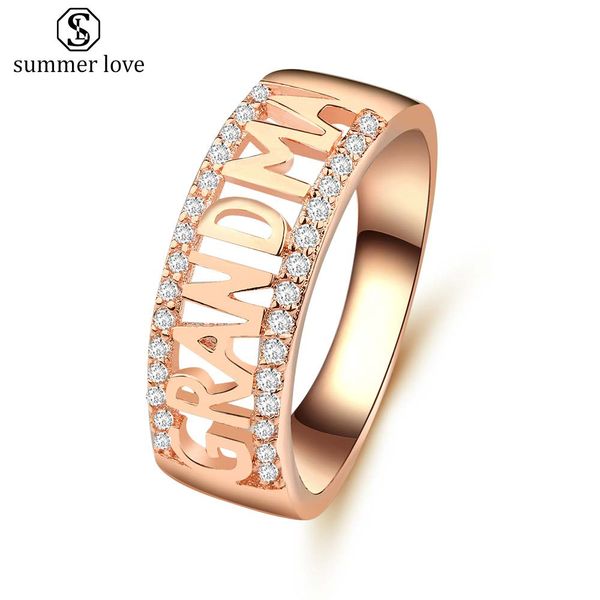 hollow grandma letter zircon inlayed ring for women silver rose gold plating ring gift for your family 2019
hollow grandma letter zircon inlayed ring for women silver rose gold plating ring gift for your family 2019