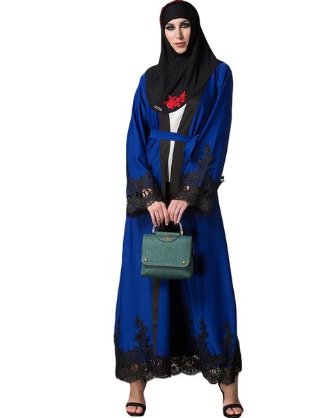 women muslim dresses cardigan spliced crochet lace hem long sleeve islamic abaya maxi dress outwear blue/red g9433bl-l
women muslim dresses cardigan spliced crochet lace hem long sleeve islamic abaya maxi dress outwear blue/red g9433bl-l