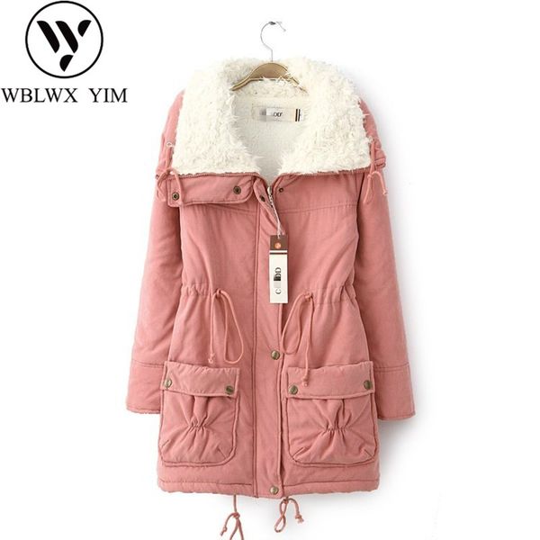 winter jacket women lambswool lining overcoat fashion lapel cotton padded coat thick warm cotton parka women parkas, Black
winter jacket women lambswool lining overcoat fashion lapel cotton padded coat thick warm cotton parka women parkas, Black
