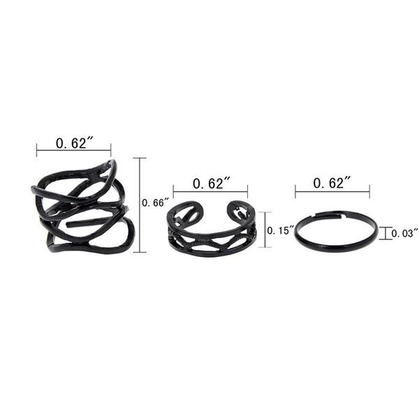 midi rings set 3pcs multilayer hollow cross midi finger tip wedding rings set stack plain above knuckle beautifully black punk rings, Silver
midi rings set 3pcs multilayer hollow cross midi finger tip wedding rings set stack plain above knuckle beautifully black punk rings, Silver