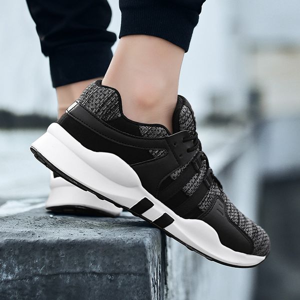 men popular casual shoes brand fashion sneakers comfortable outdoor tide walking shoes non-slip flats, Black
men popular casual shoes brand fashion sneakers comfortable outdoor tide walking shoes non-slip flats, Black
