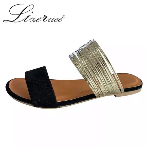 lizeruee new summer women rome slippers retro wedges gladiator sandals party office shoes beach slippers slides big szie 43, Black
lizeruee new summer women rome slippers retro wedges gladiator sandals party office shoes beach slippers slides big szie 43, Black