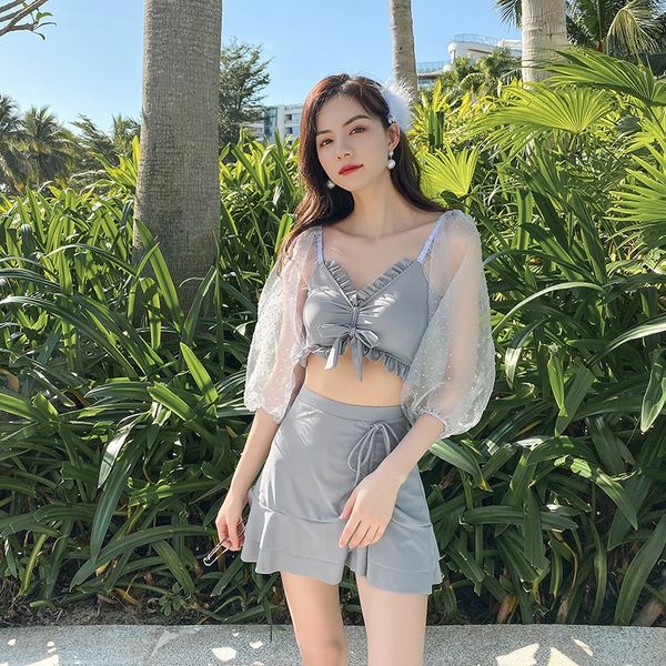 po0yk female 2020 japan and south korea conservative skinny belly-covering fairy fan student wear swim three-piece suit student ins swimsui, White;black
po0yk female 2020 japan and south korea conservative skinny belly-covering fairy fan student wear swim three-piece suit student ins swimsui, White;black
