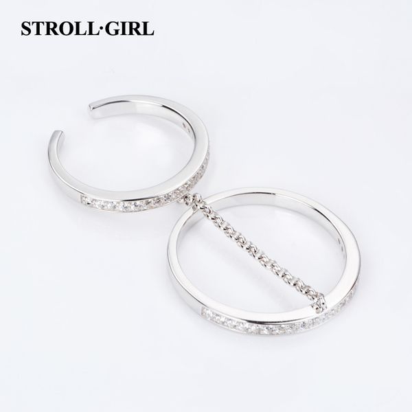 strollgirl new 925 sterling-silver-jewelry accessories finger for women double rings silver jewelry valentine's day gift c19041201, Slivery;golden
strollgirl new 925 sterling-silver-jewelry accessories finger for women double rings silver jewelry valentine's day gift c19041201, Slivery;golden