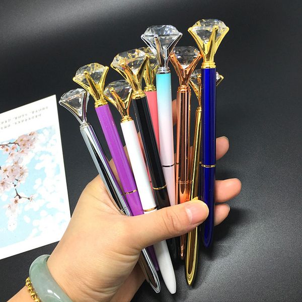 metal artificial crystal big diamond ballpoint pen for office & school writing stationary, Blue;orange
metal artificial crystal big diamond ballpoint pen for office & school writing stationary, Blue;orange