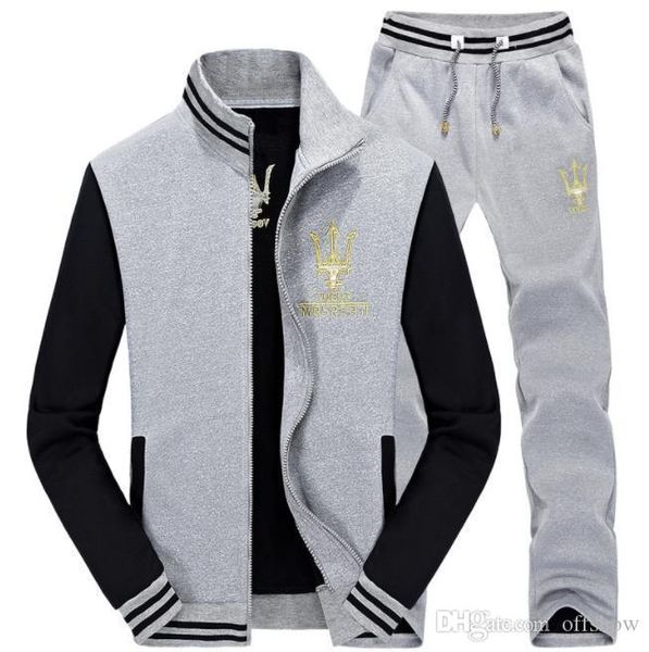 maserati tracksuits men hombres casual sports 2pcs suit clothing sets jacket pants outfits, Gray
maserati tracksuits men hombres casual sports 2pcs suit clothing sets jacket pants outfits, Gray