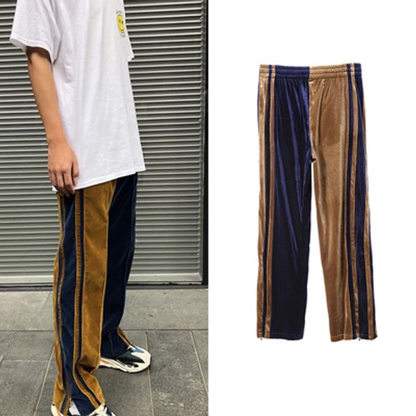 high street kanye west retro velvet straight pants men's joggers pants hipster hip hop stitching velour velvet casual pants 2 colors, Black
high street kanye west retro velvet straight pants men's joggers pants hipster hip hop stitching velour velvet casual pants 2 colors, Black