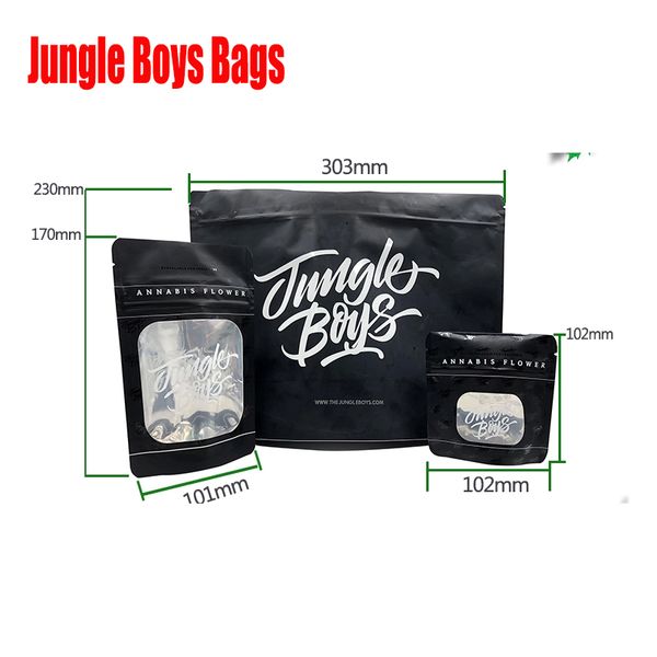 3.5g 7.0g Oz 1 Pound Jungle Boys Packaging Smell Proof Bags Child Resistant Jungleboys Stand Up Pouch For Dry Herb Flowers