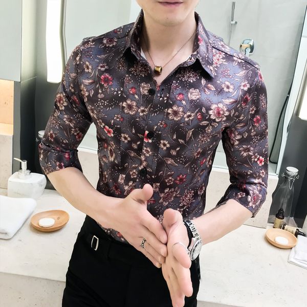 fashion 2020 summer men floral shirt half sleeve brand new streetwear casual shirts for men slim fit club prom tuxedo blouse, White;black
fashion 2020 summer men floral shirt half sleeve brand new streetwear casual shirts for men slim fit club prom tuxedo blouse, White;black