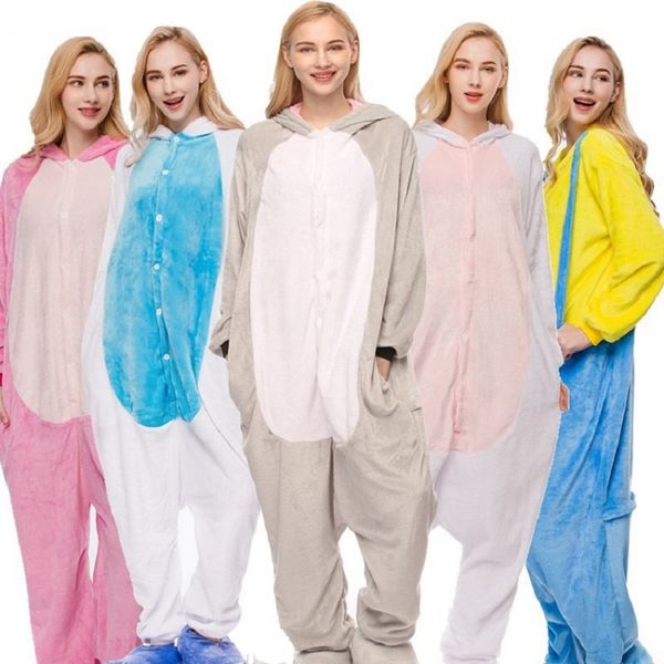 kaguster pajama cartoon animal one-piece pajamas men women couple winter models flannel rainbow stars pajamas set, Black;red
