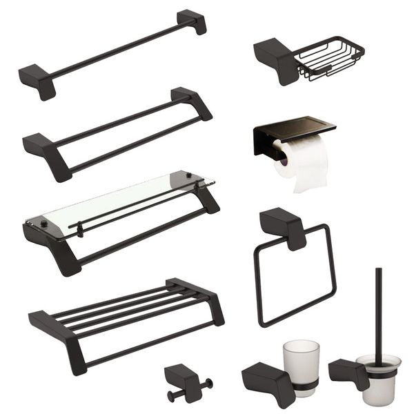 bathroom shelf towel rack 304stainless steel bath set toothbrush holder metal matte black bathroom hardware set soap dish hook
bathroom shelf towel rack 304stainless steel bath set toothbrush holder metal matte black bathroom hardware set soap dish hook