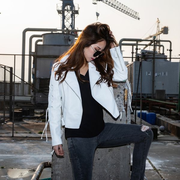 2019 new spring autumn women biker leather jacket soft pu punk outwear casual motor faux leather white jacket red black coat hot
2019 new spring autumn women biker leather jacket soft pu punk outwear casual motor faux leather white jacket red black coat hot