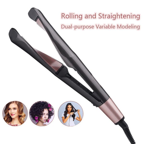 professional ceramic hair straightener lcd display flat iron screw hair straightener/curler 2 in 1 curling iron styling tool
professional ceramic hair straightener lcd display flat iron screw hair straightener/curler 2 in 1 curling iron styling tool
