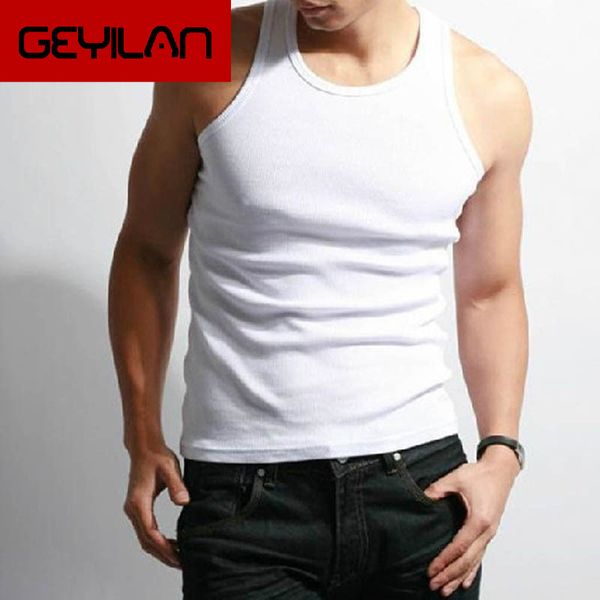 men' tank fashion men muscle sleeveless slim tee shirt bodybuilding fitness vest stylish mens skinny, White;black
men' tank fashion men muscle sleeveless slim tee shirt bodybuilding fitness vest stylish mens skinny, White;black
