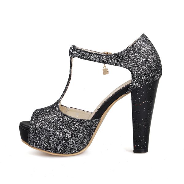 sarairis brand new large size 31-43 date wedding women's shoes woman fashion high heels platform t-strap party summer sandals mx200407, Black
sarairis brand new large size 31-43 date wedding women's shoes woman fashion high heels platform t-strap party summer sandals mx200407, Black