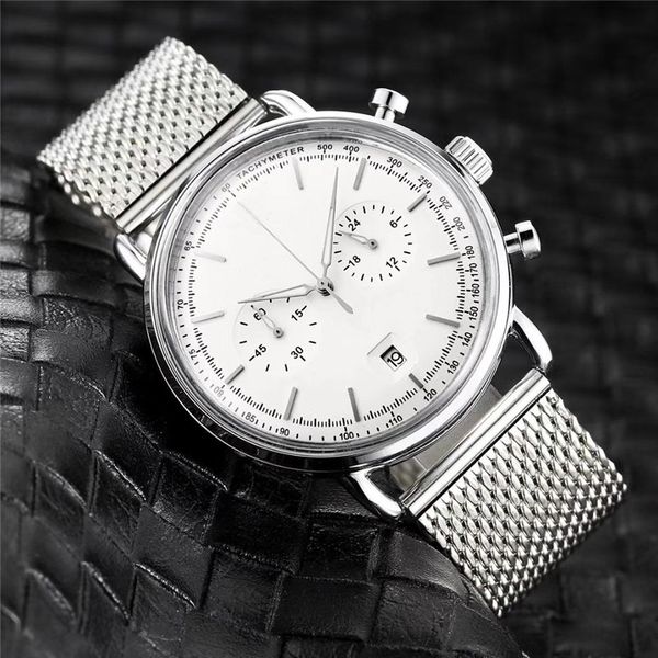 2019 fashion spherical business men's watch soft metal mesh ribbon watch, waterproof three-eye timing quartz men's watch 3aa, Slivery;brown
2019 fashion spherical business men's watch soft metal mesh ribbon watch, waterproof three-eye timing quartz men's watch 3aa, Slivery;brown
