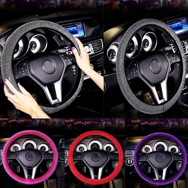 car steering wheel covers colorful crystal full diamond with rhinestone steering wheel cover exquisite universal handlebar cover
car steering wheel covers colorful crystal full diamond with rhinestone steering wheel cover exquisite universal handlebar cover
