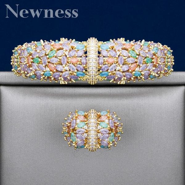 newness fashion delicate shiny full zircon flowers cubic zirconia copper party wedding saudi arabic dubai bangle ring set, Silver
newness fashion delicate shiny full zircon flowers cubic zirconia copper party wedding saudi arabic dubai bangle ring set, Silver