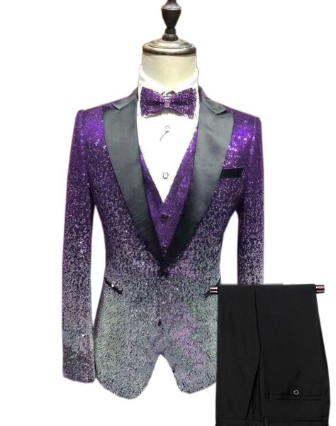 mens sequin suit 3 pieces shiny slim fit tuxedo peak notch lapel for party wedding groom banquet nightclub (blazer+vest+pant, White;black
mens sequin suit 3 pieces shiny slim fit tuxedo peak notch lapel for party wedding groom banquet nightclub (blazer+vest+pant, White;black