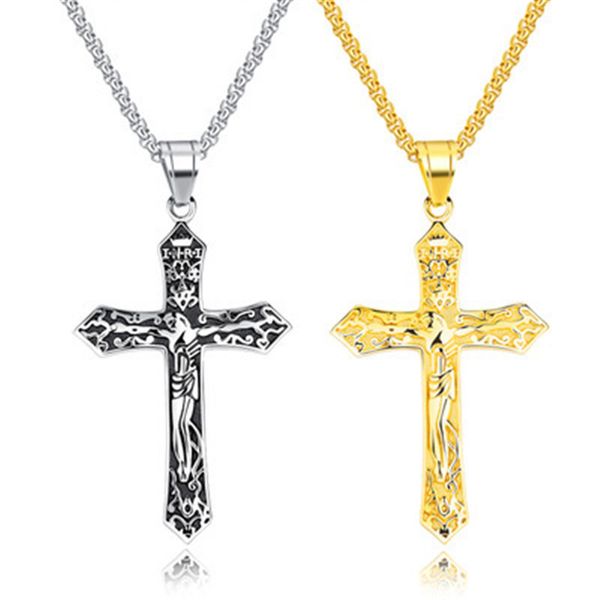 multilayer cross christ jesus pendant necklace stainless steel link byzantine chain heavy men jewelry gift, Silver
multilayer cross christ jesus pendant necklace stainless steel link byzantine chain heavy men jewelry gift, Silver