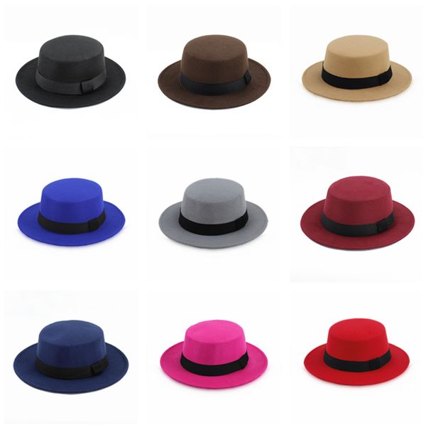 brand new wool boater flat hat for women's felt wide brim fedora hat laday prok pie chapeu de feltro bowler gambler top, Blue;gray
brand new wool boater flat hat for women's felt wide brim fedora hat laday prok pie chapeu de feltro bowler gambler top, Blue;gray