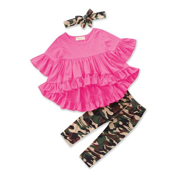 Autumn New Fashion Toddler Kids Girls Outfits Clothes Ruffle Tops Dress+Camo Leggings Pants Set streetwear girls clothing set
Autumn New Fashion Toddler Kids Girls Outfits Clothes Ruffle Tops Dress+Camo Leggings Pants Set streetwear girls clothing set
