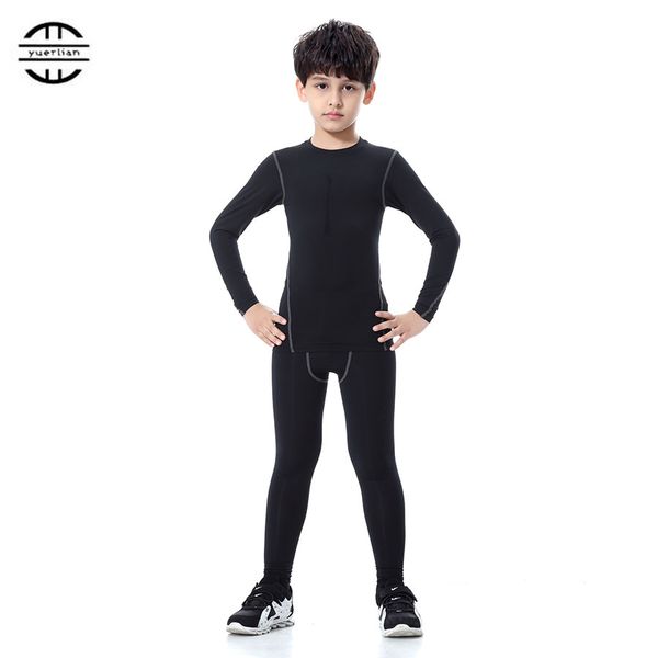 yuerlian children compression wicking sport suit fitness tight tracksuit long sleeve t-shirt leggings pant kids gym running set, Black;blue
yuerlian children compression wicking sport suit fitness tight tracksuit long sleeve t-shirt leggings pant kids gym running set, Black;blue