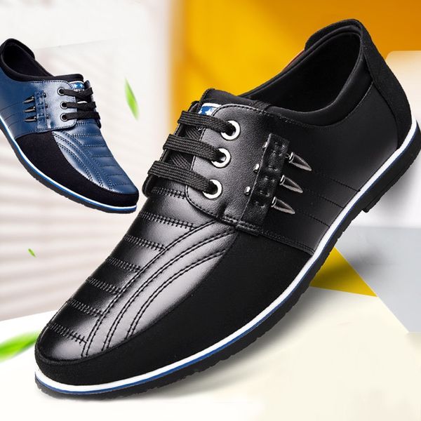 fashion mens pu leather shoes breathable anti-slip vintage boots casual streetwear mug88, Black
fashion mens pu leather shoes breathable anti-slip vintage boots casual streetwear mug88, Black