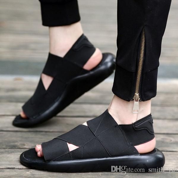 2016 summer y-3 qasa sandal black new y3 sandals kaohe for men women y3 slipper sale