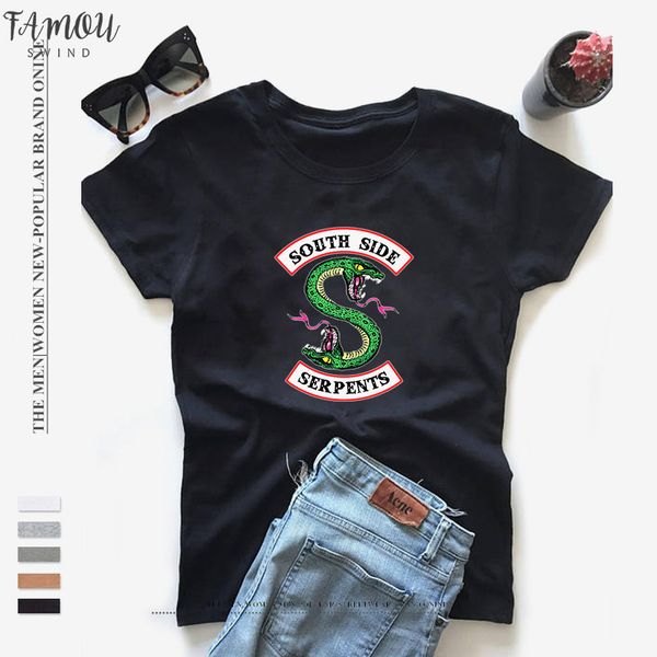 summer riverdale t shirt women harajuku snake print fashion short sleeve cap sleeve southside riverdale serpents jughead female tshirt, White
summer riverdale t shirt women harajuku snake print fashion short sleeve cap sleeve southside riverdale serpents jughead female tshirt, White
