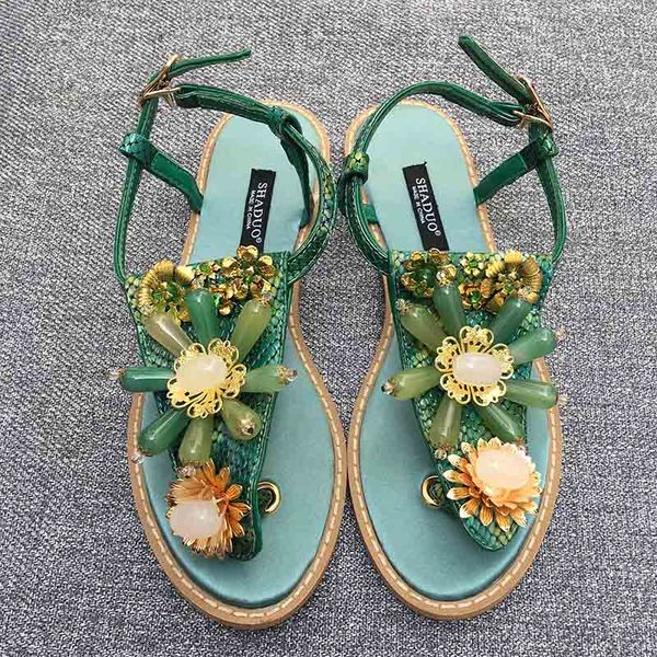 2019 lovestahl women leather stitching silk rhinestone flat sandals flower gem inlaid beach slippers, Black
2019 lovestahl women leather stitching silk rhinestone flat sandals flower gem inlaid beach slippers, Black