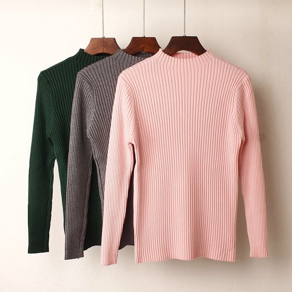 thick warm women sweaters and pullovers autumn winter jumper high elasticity soft ribbed knitted sweater femme pull, White;black
thick warm women sweaters and pullovers autumn winter jumper high elasticity soft ribbed knitted sweater femme pull, White;black