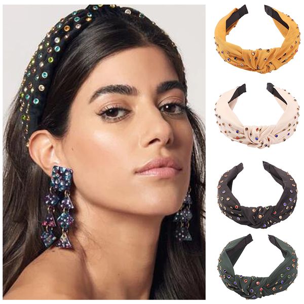 Solid Color Fabric Knot Wide Hairbands for Women Girls Handmade Headbands Female Rhinestone Hair Accessories Christmas Gifts
Solid Color Fabric Knot Wide Hairbands for Women Girls Handmade Headbands Female Rhinestone Hair Accessories Christmas Gifts
