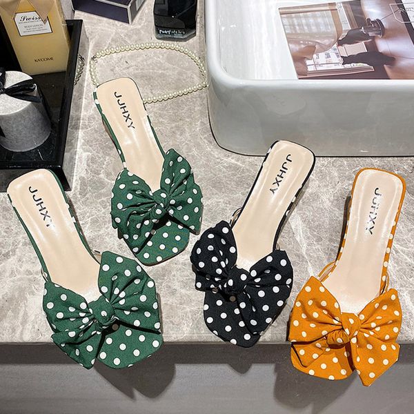plus size 35-43 women slippers dot bowtie slides butterfly knot high heels dress shoes summer zapatos mujer flip flops, Black
plus size 35-43 women slippers dot bowtie slides butterfly knot high heels dress shoes summer zapatos mujer flip flops, Black